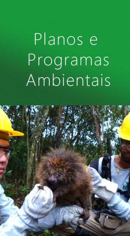 Planos e Programas Ambientais